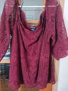 City Chic Lace Top - Picture 1 of 4