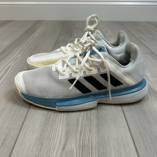 Adidas Uomo Taglia 8 Solematch Bounce 'Bianco Blu' FX1732