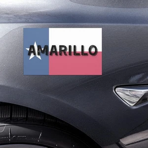 Imán de coche Amarillo Texas Flag 7,5 X 4,5 - Imagen 1 de 1