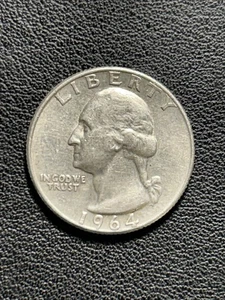 1964 D Washington Silver Quarter Circulated Denver Mint - Picture 1 of 2