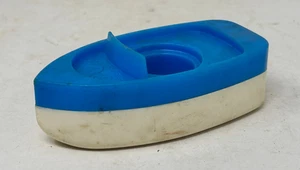 Vintage Fisher Price Little People blau-weiß Boot Wanne Spielzeug - Bild 1 von 5