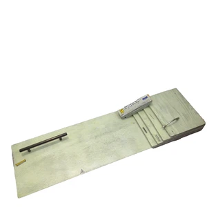 Handgefertigtes stabiles Holz Griffbrett mit Rampengeländer & Treppe Set + Aufkleber an Bord - Bild 1 von 15