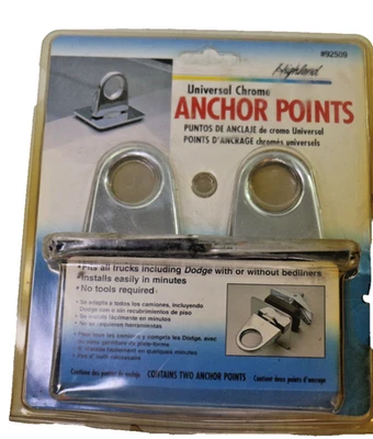 Highland Universal Anchor Points, # 92509 Cromo - Pack de 2 Nuevos en Pack Foto 1 de 4