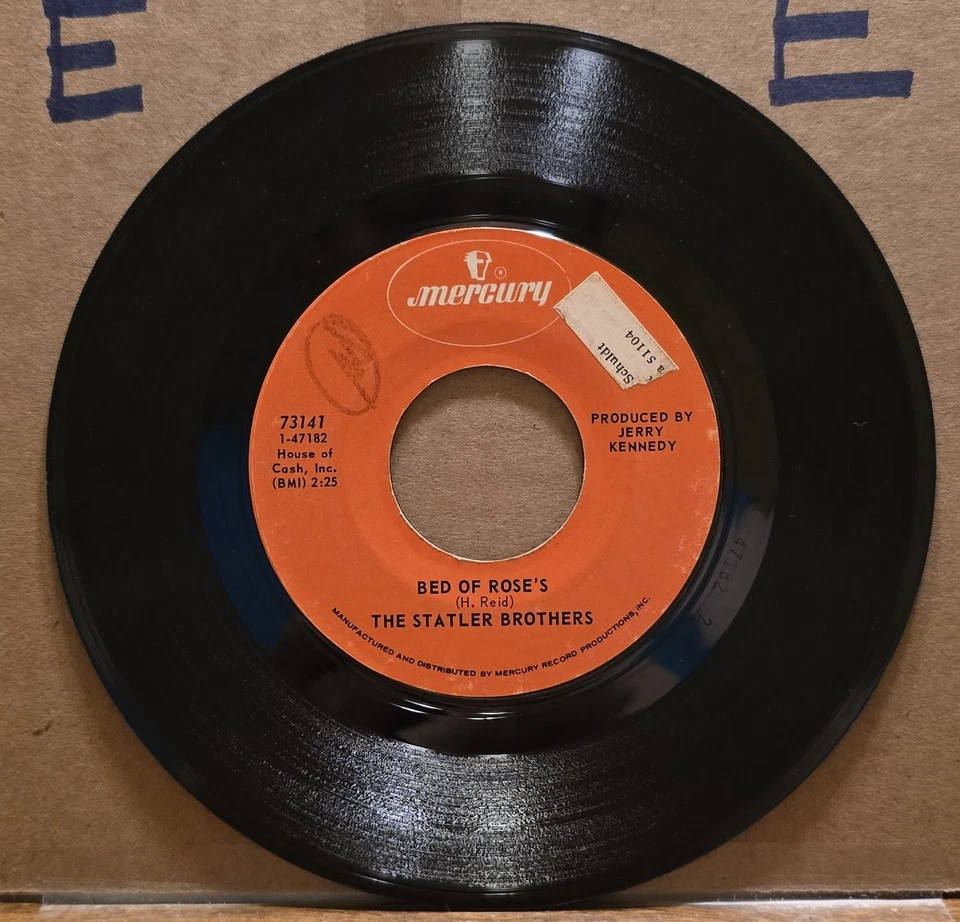 The Statler Brothers: The Last Goodbye/Bed Of Rose's VG+ Mercury - Imagem 1 de 2