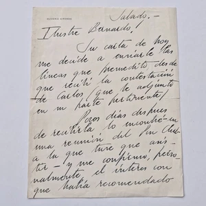 Carta manuscrita de Oliverio Girondo a Bernardo Canal Feijóo - Picture 1 of 4