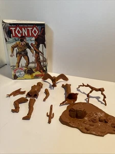 Vintage 1974 Aurora Tonto Model Kit MIB ungebaut komplettes Regal B4 - Bild 1 von 11