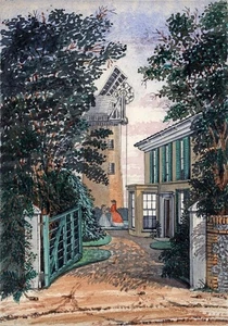 Runton Mill House Near Cromer 1865 Aquarell Gemälde - 19. Jahrhundert - Bild 1 von 8