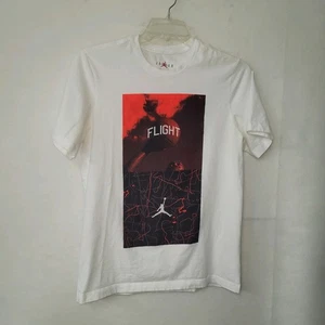 Camiseta Air Jordan Flight Gráfica Adulto M Blanca Manga Corta Jumpman Baloncesto - Imagen 1 de 10