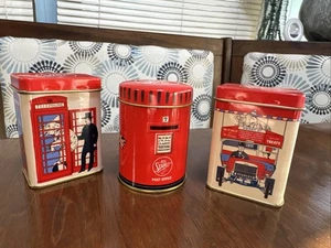 Set of 3 Miniature Mr Stanley English Leaf Earl Grey Leaf Afternoon Tea Tins - Picture 1 of 18