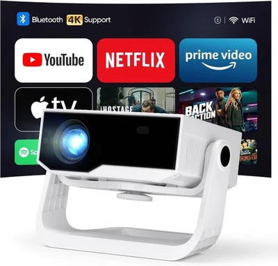 Wielio GC06 2025 Ultra Smart Projector Full HD 4K WiFi 6 & Bluetooth 5.2 *NEW* - Image 1 of 4