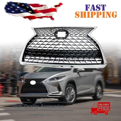 For 2020-22 Lexus RX450hL RX350 RX450h RX350L Chrome Front Upper Grille Plastic - Image 1 of 4