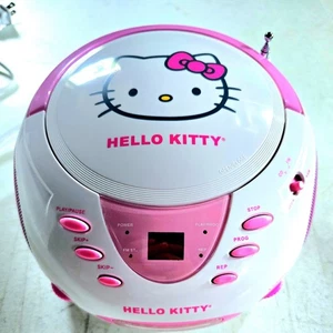 2012 Sanrio Hello Kitty AM/FM CD Player Stereo Radio Boom Box KT2024A - Picture 1 of 6