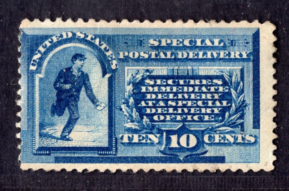US 1885 SPECIAL DELIVERY SCOTT #1 UNUSED HINGED - Image 1 of 2