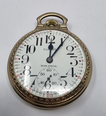 1926  21J 10K-GF 16S Illinois Bunn Special Type II Pocket Watch Montgomery Dial - Image 1 of 4