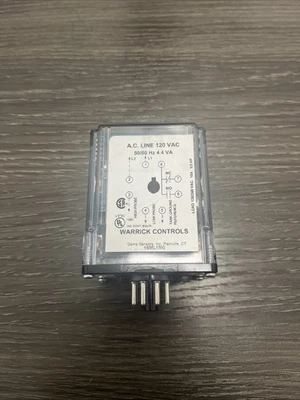 WARRICK CONTROLS 16ML1M0 AC LINE 120VAC 50/60HZ RELAY - Image 1 of 2