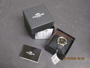 Coach CA.158-7-34-2339-2472 Watch Black Japan Movement China Strap - Picture 1 of 10