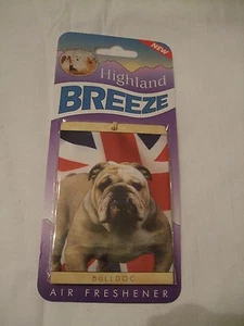 Désodorisant voiture à suspendre - motif BOULEDOGUE ANGLAIS - Picture 1 of 1