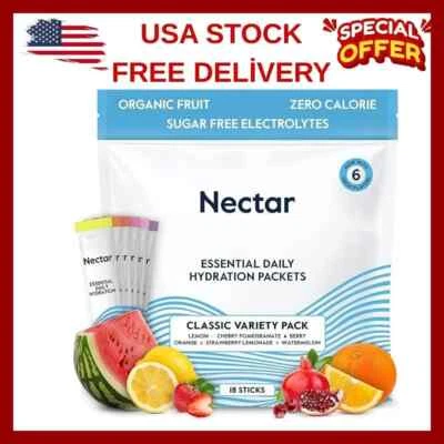 Nectar Hydration Packets - Electrolytes Powder Packets - No Sugar or Calories... - Image 1 of 4
