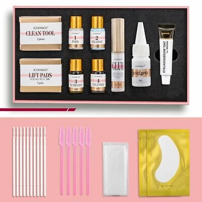 Eyelash Lift Kit Eyelash Lamination Lash Lift Kit with Eyebrow Color 33 Pcs - Image 1 of 4