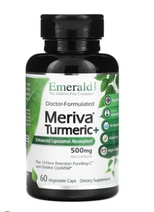 Emerald Labs Meriva Turmeric & OptiMSM + PureWay C by 500mg 60 Veg capsule - Picture 1 of 2