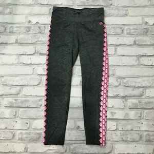 GAP FIT | Girl’s Athletic Pants Leggings Gray Pink Size Small 6-7 - Picture 1 of 6
