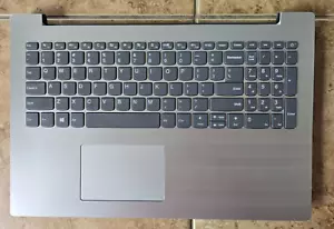 OEM LENOVO TOP COVER W KEYBOARD Palmrest with backcover pc5cp-us silver - Zdjęcie 1 z 4