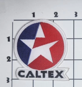 Caltex Patch Star Oil and Gas Embroidered Iron On Uniform Petroliana - Picture 1 of 1