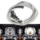 LED Headlight Trim Ring Fit Harley Touring Electra Glide Ultra Limited FLHTK