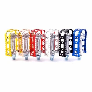 MKS BM-7 1/2" Old School BMX Road City Bike Pedal Black Silver Red Blue Copper - Picture 1 of 7