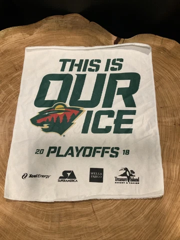 2018 NHL PLAYOFFS Minnesota Wild This is OUR ICE Towel 18” x 15” Cover