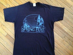 vtg 80s OHIO STATE SPRING FEST T SHIRT Buckeye SOUTH OVAL Campus Softest 1984 - Picture 1 of 3