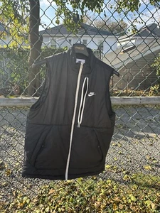 NUEVO SIN ETIQUETAS Nike Hombre Ropa Deportiva Chaleco Térmico Negro M - Imagen 1 de 4