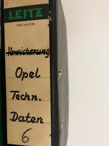 OPEL Ordner Handbuch Technische Daten Kadett Senator Ascona Monza ua. Oldtimer 6 - Bild 1 von 11