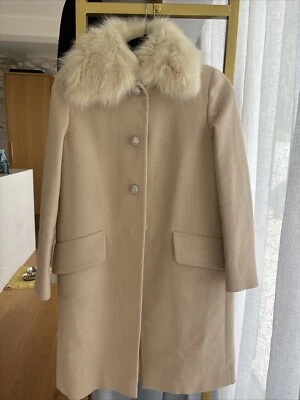 Abrigo Miu Miu Vintage Tostado ($4900) Talla 00 (Falta un botón en la parte inferior) Foto 1 de 4