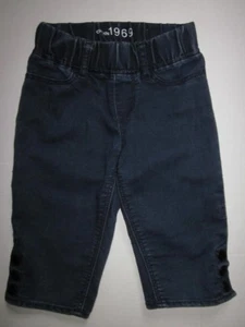 Gap Kids Girls Cotton Stretch Cropped Legging Jeans Dark Denim Size 5 - Picture 1 of 3