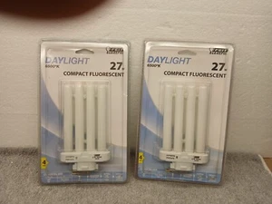 2 PACK BPPL27F/65K  FEIT Electric Daylight Compact Fluorescent  27W , 4 Pin CFL  - Picture 1 of 4
