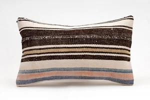 Decorative Pillow Cover, 12x20 in, Kilim Pillow, Turkish Pillow, Sofa Cushion - Picture 1 of 4