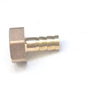 Straight 10 MM ID Barb x 1/2 BSPT British Female Fitting Brass Water Oil Gas Air - Picture 1 of 6