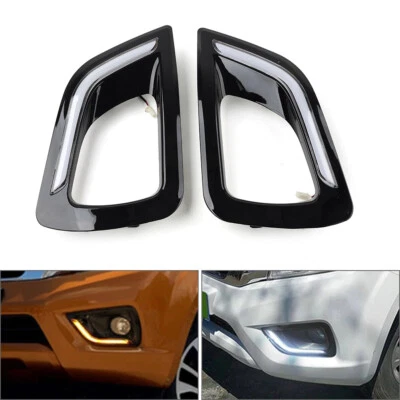 Luz de circulación diurna lámpara de señal de giro para Nissan Navara NP300 2015-2019 Foto 1 de 4