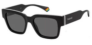 Occhiali da sole Polaroid polarizzati neri geometrici quadrati PLD6198SX 0807 M9 - Foto 1 di 3