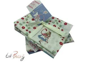 Patchworkstoff, 5 Fat Quarter Paket, Craft Cotton - Alice im Wunderland - Bild 1 von 2