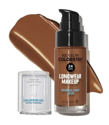Revlon Colorstay Longwear 24HR Makeup. 410 Cappuccino. SPF 20 - Image 1 of 4