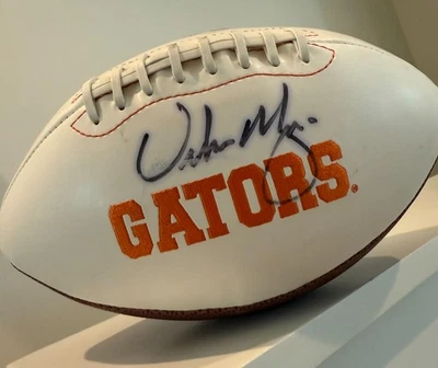 URBAN MEYER HAND SIGNED UNIVERSITY OF FLORIDA GATORS FOOTBALL W/ JSA COA - Image 1 of 4