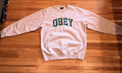 Obey Worldwide Hombre Medio Cuello Redondo Blanco Foto 1 de 3