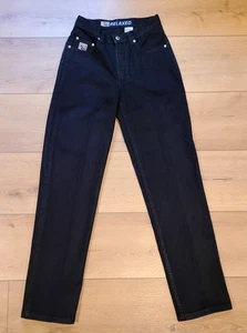 Vintage Y2K Cruel Girl Black Relaxed Long Jeans 100% Cotton Size 5 Juniors - Picture 1 of 7