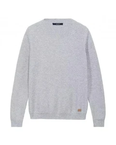 GANT Waffelstrick Pullover mit Rundhals Unisex hellgrau - Bild 1 von 2