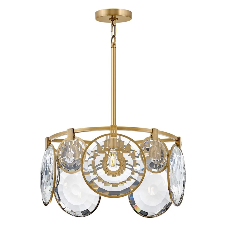 Fredrick Ramond Nala 5 Light LG Conv Pendant, Brass/Optic Crystal - FR31263HBR - Image 1 of 1