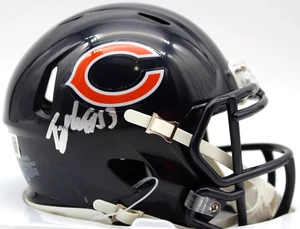 TJ Edwards Chicago Bears signierter Mini Football Helm mit Beckett Echtheitszertifikat BV13334 - Bild 1 von 2