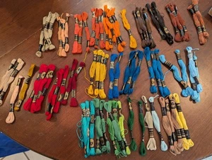 Anchor Embroidery Floss Lot of 70+ Many Different Colors Full Skeins Susan Bates - Picture 1 of 5