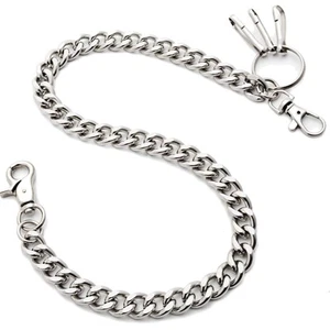 Panzerkette, Hosenkette, Schlüsselkette, Wallet Chain, Punk, Biker, Silber - Bild 1 von 2
